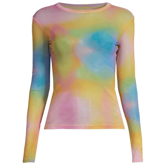 Frankies Bikinis Ember Mesh Long Sleeve Shirt in Serotonin - Picture 5 of 16